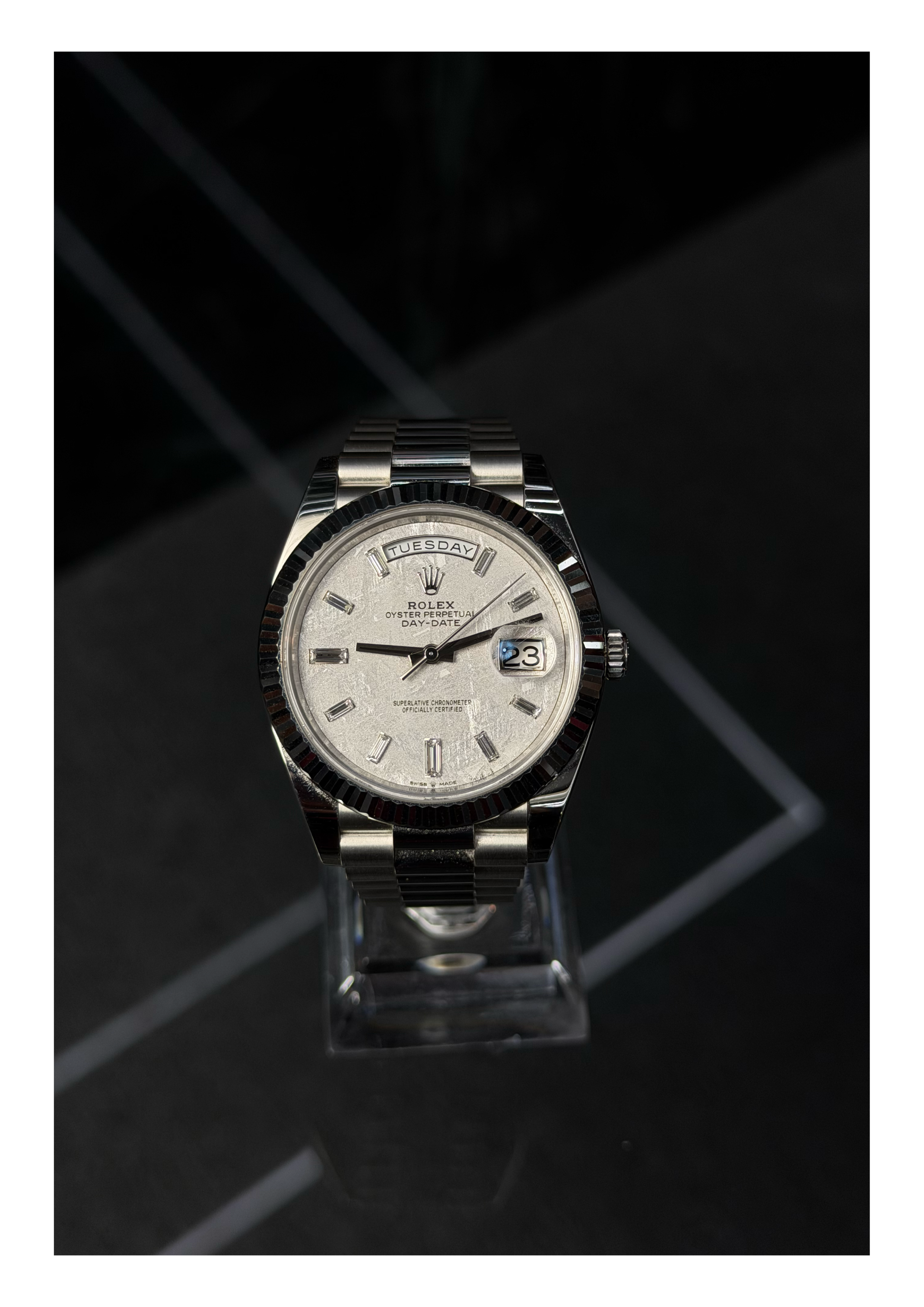 ROLEX DAY-DATE PLATINA METEORITO