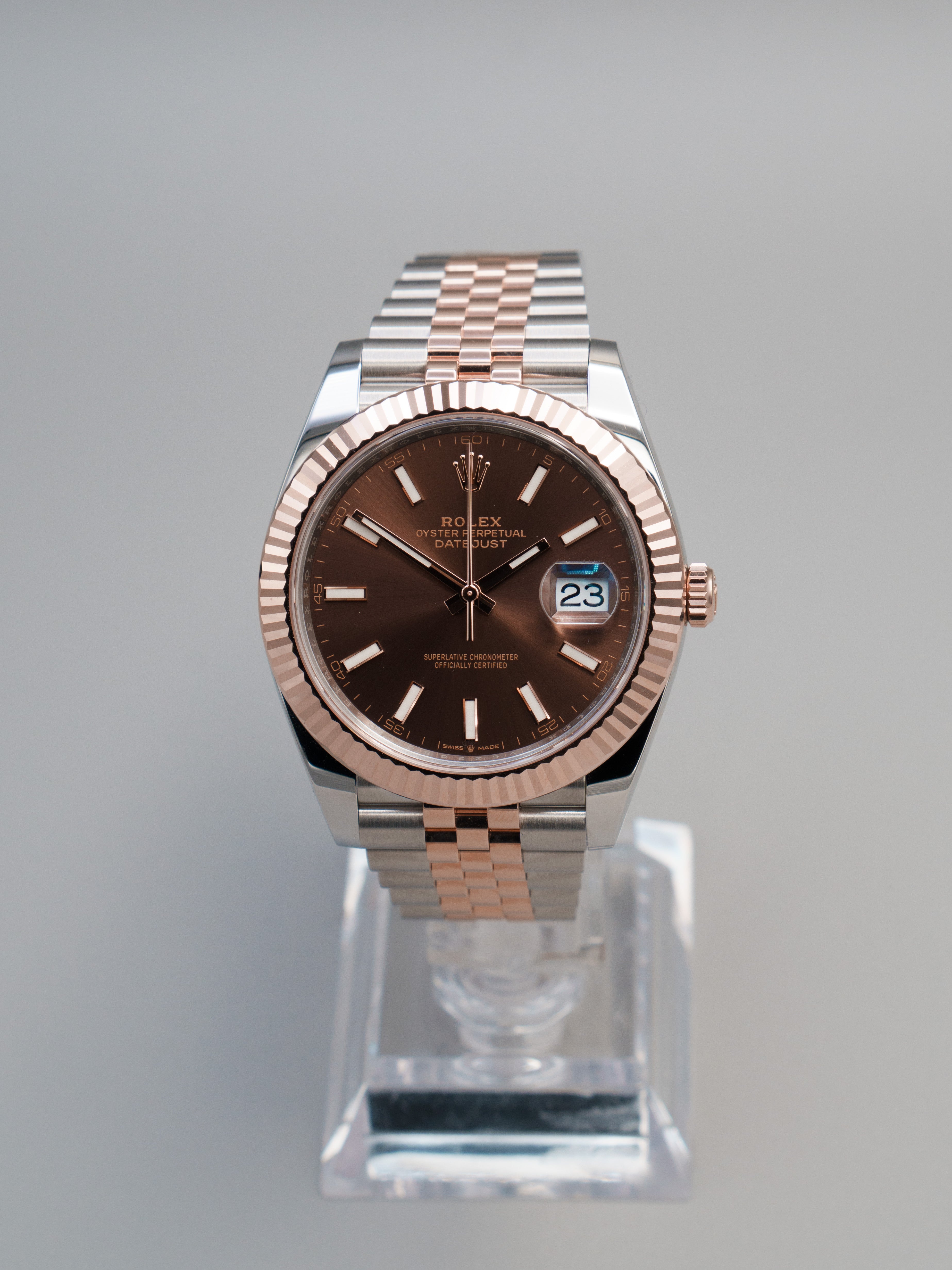 Rolex Datejust Two Tone Chocolate (41)
