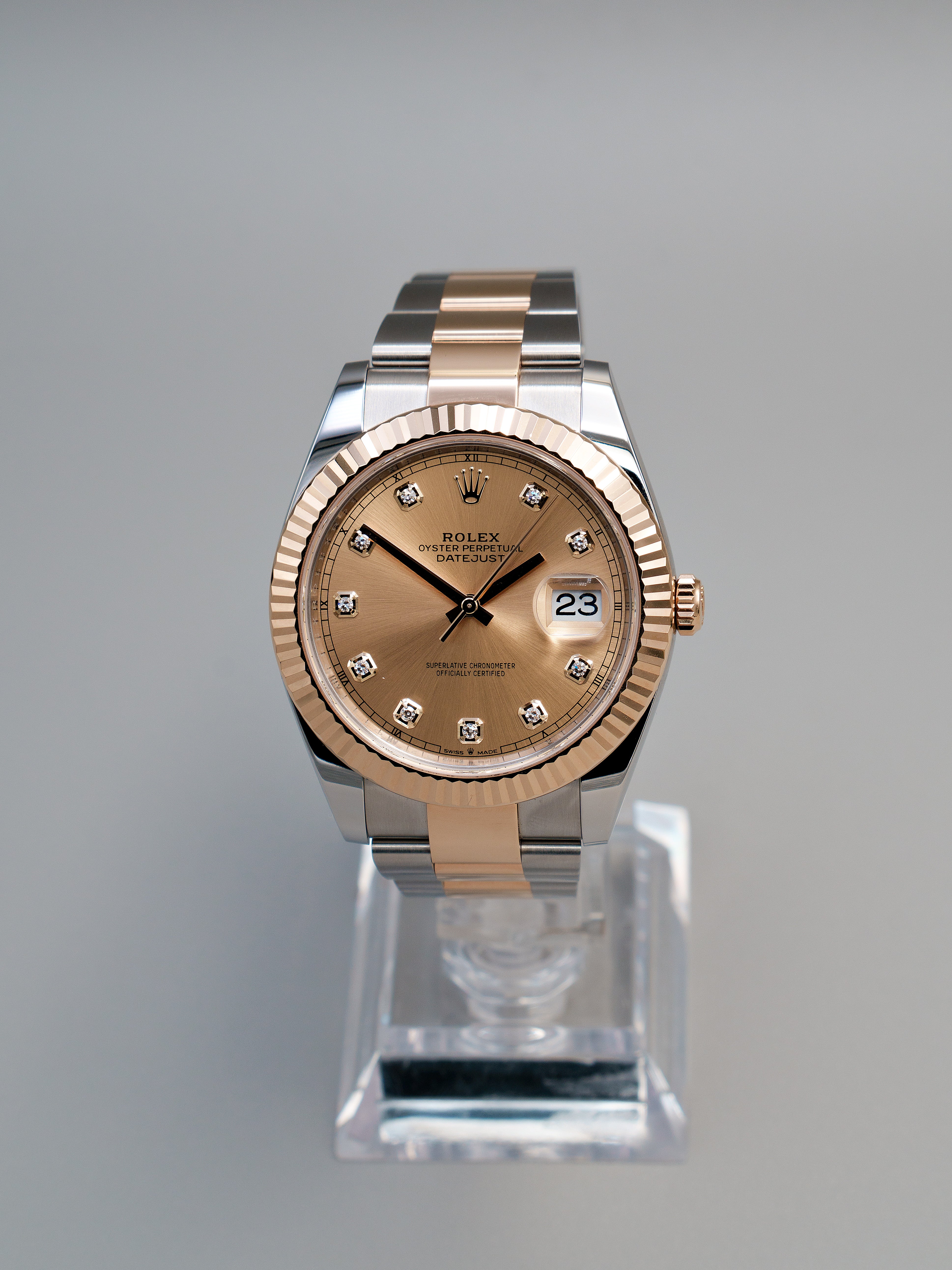 Rolex Datejust Two Tone c/Diamantes