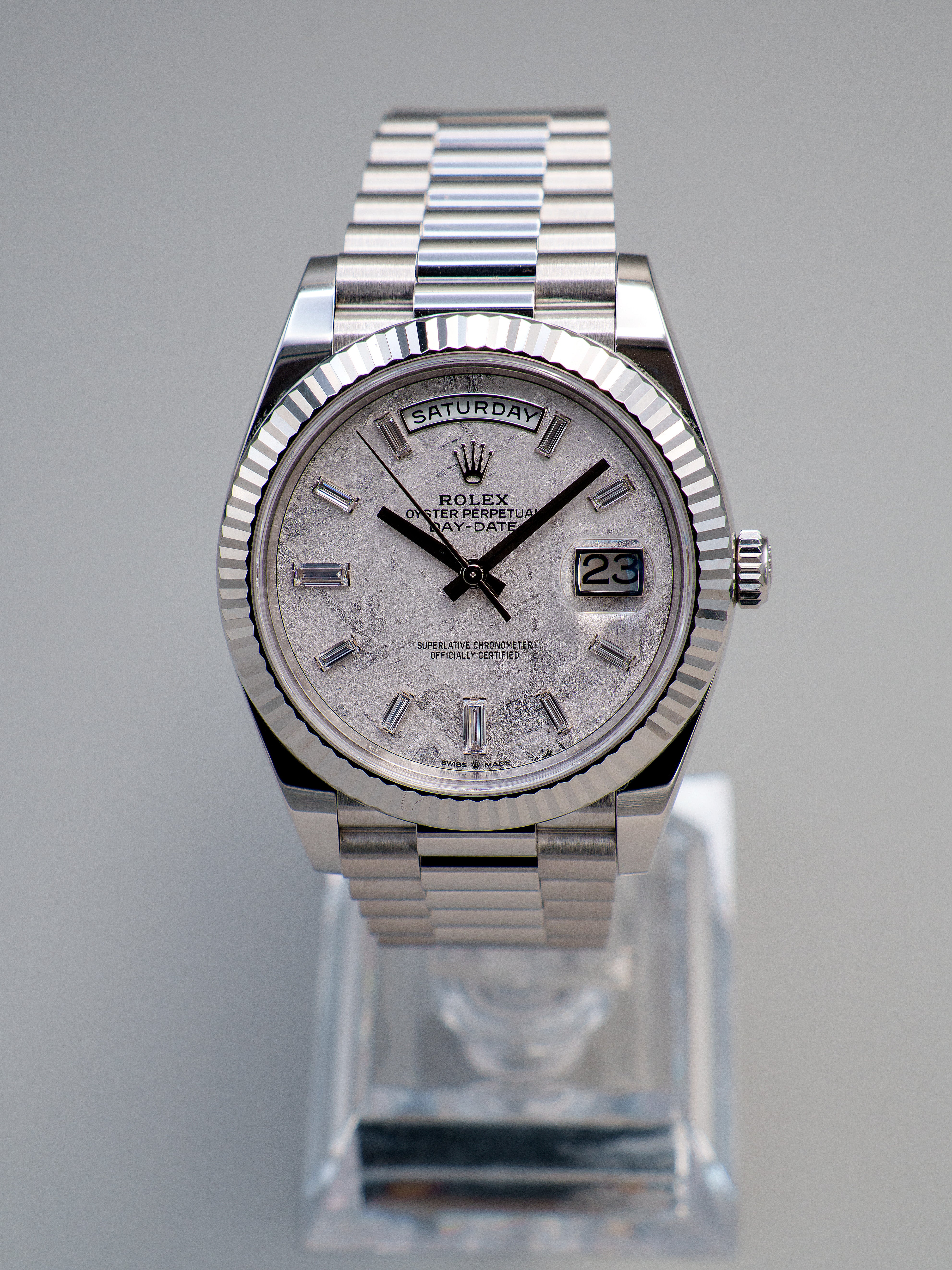 ROLEX DAY-DATE PLATINA METEORITO