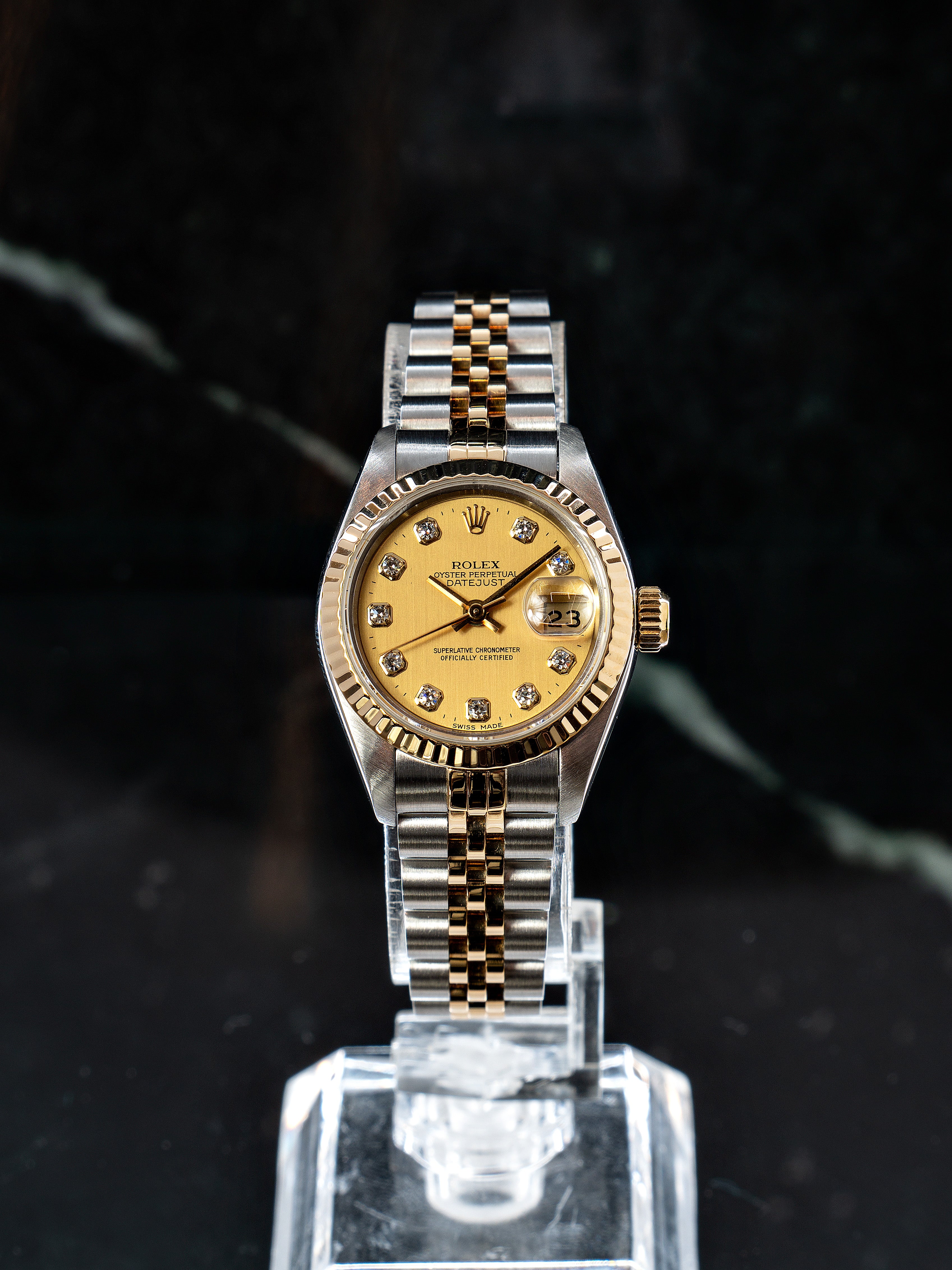 Rolex Lady-Datejust Two-Tone C/Diamantes (26)