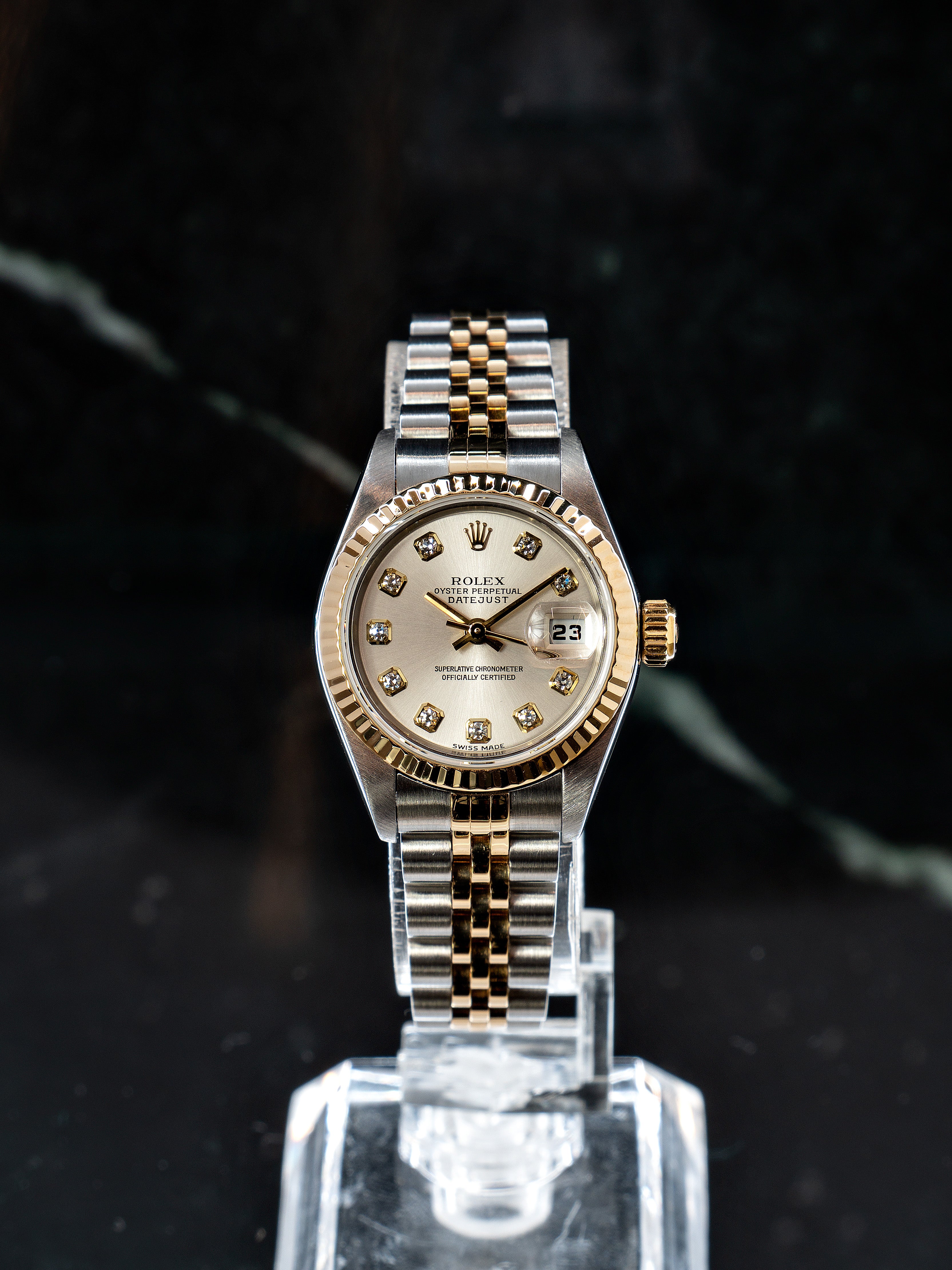 Rolex Lady-Datejust Silver C/Diamantes (26)