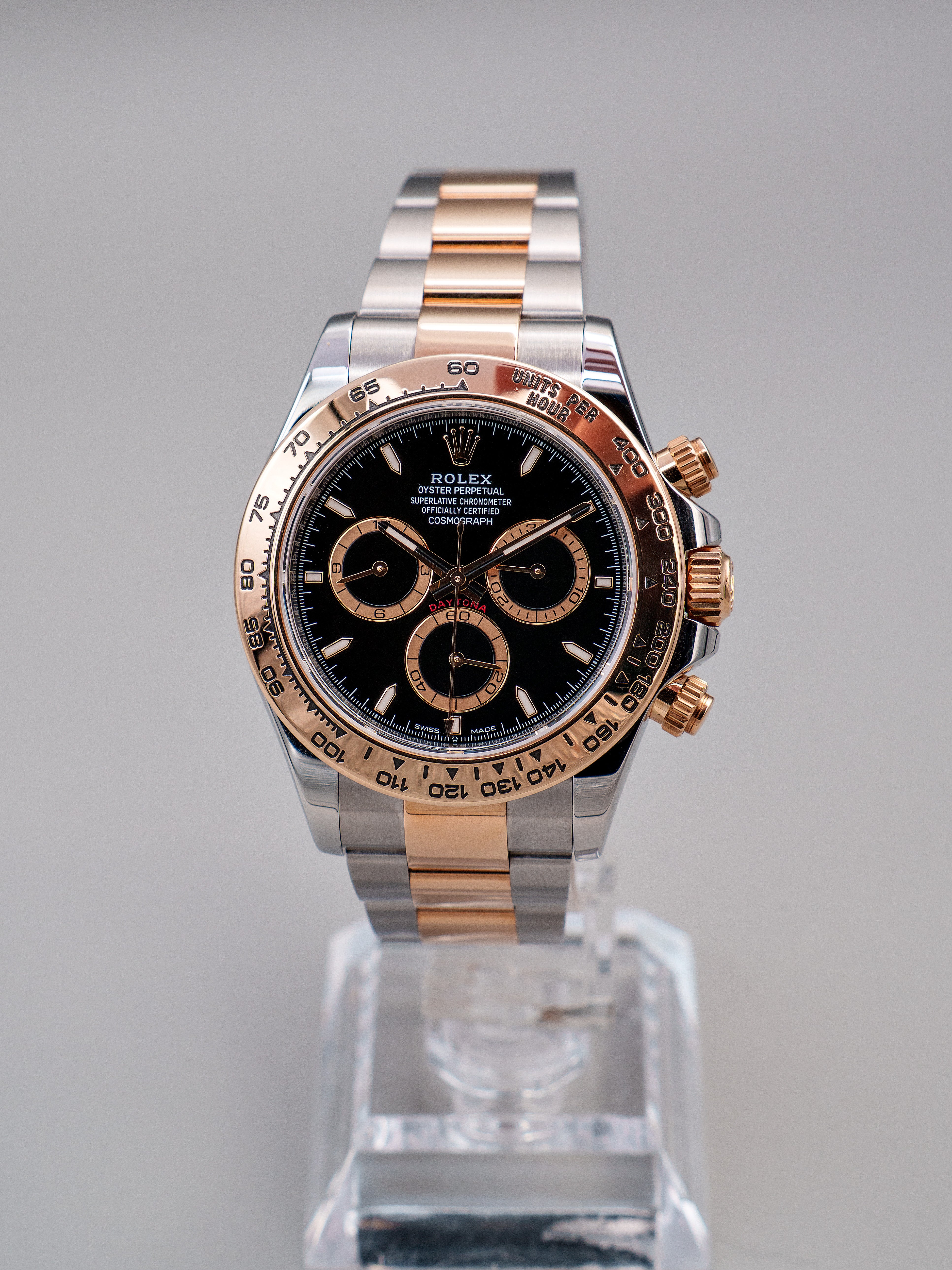 Rolex Daytona Aço/Ouro Amarelo Preto