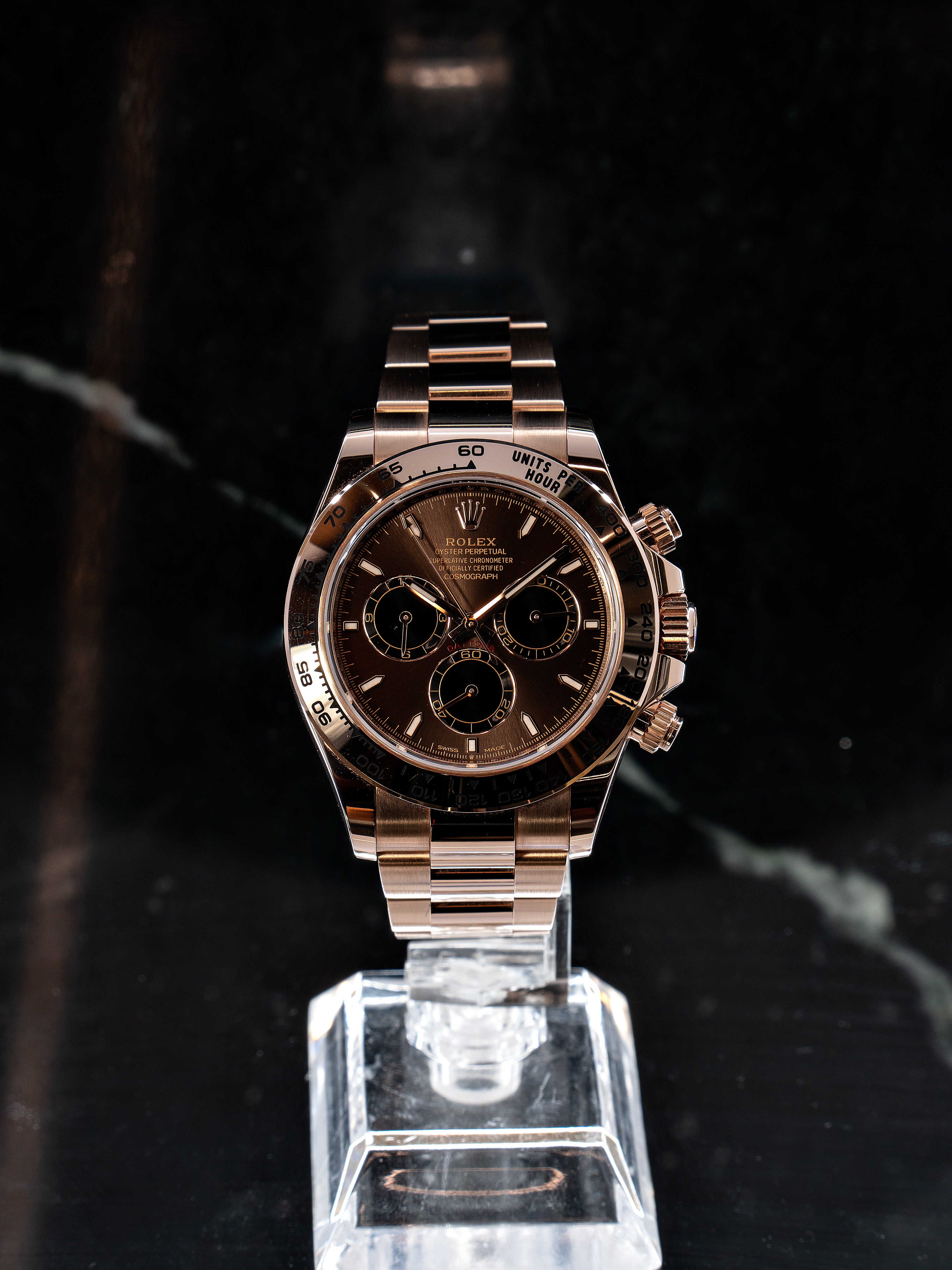 Rolex Daytona Choco Ouro rosa