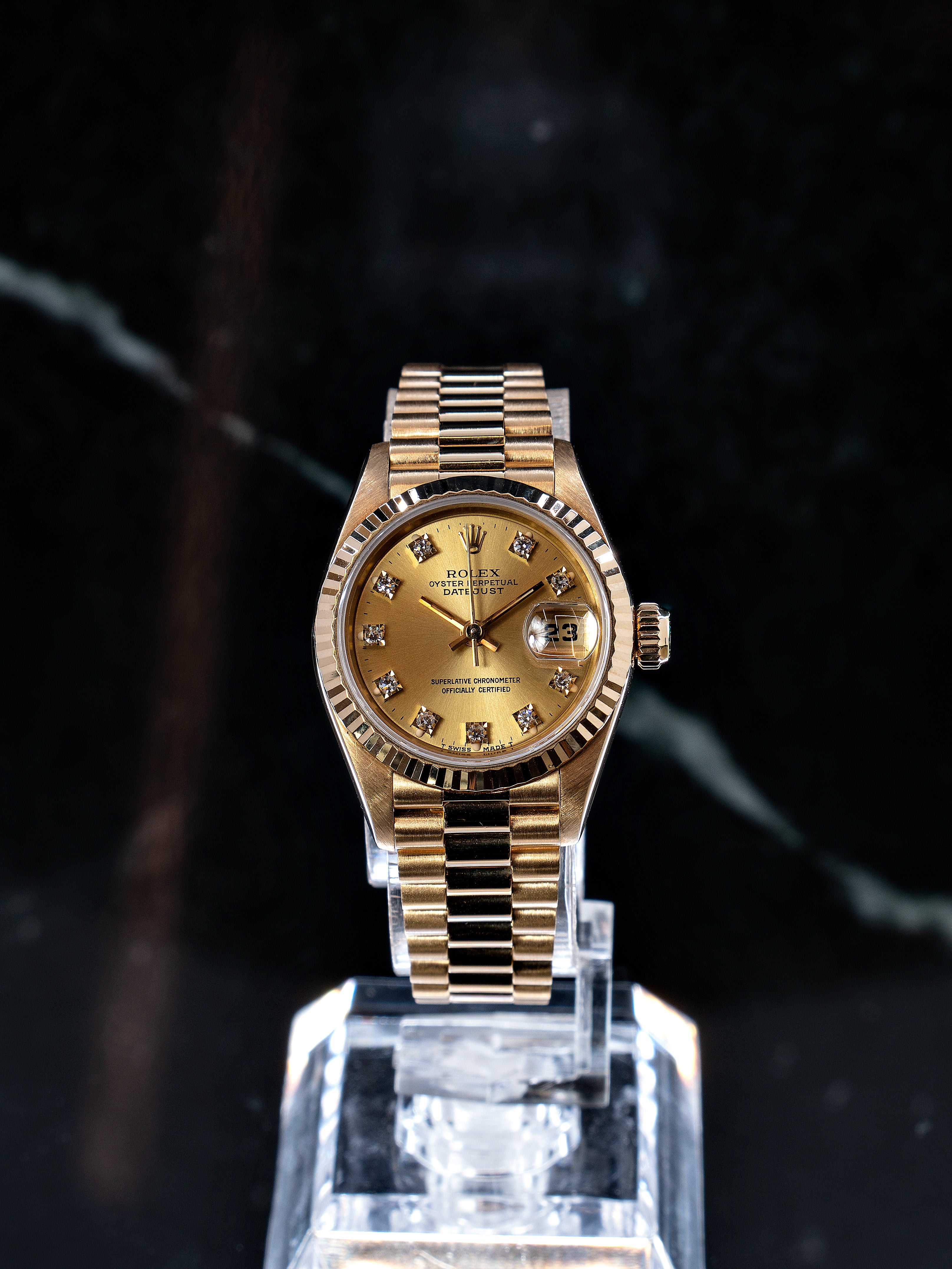 Rolex Lady Datejust Ouro C/Diamantes