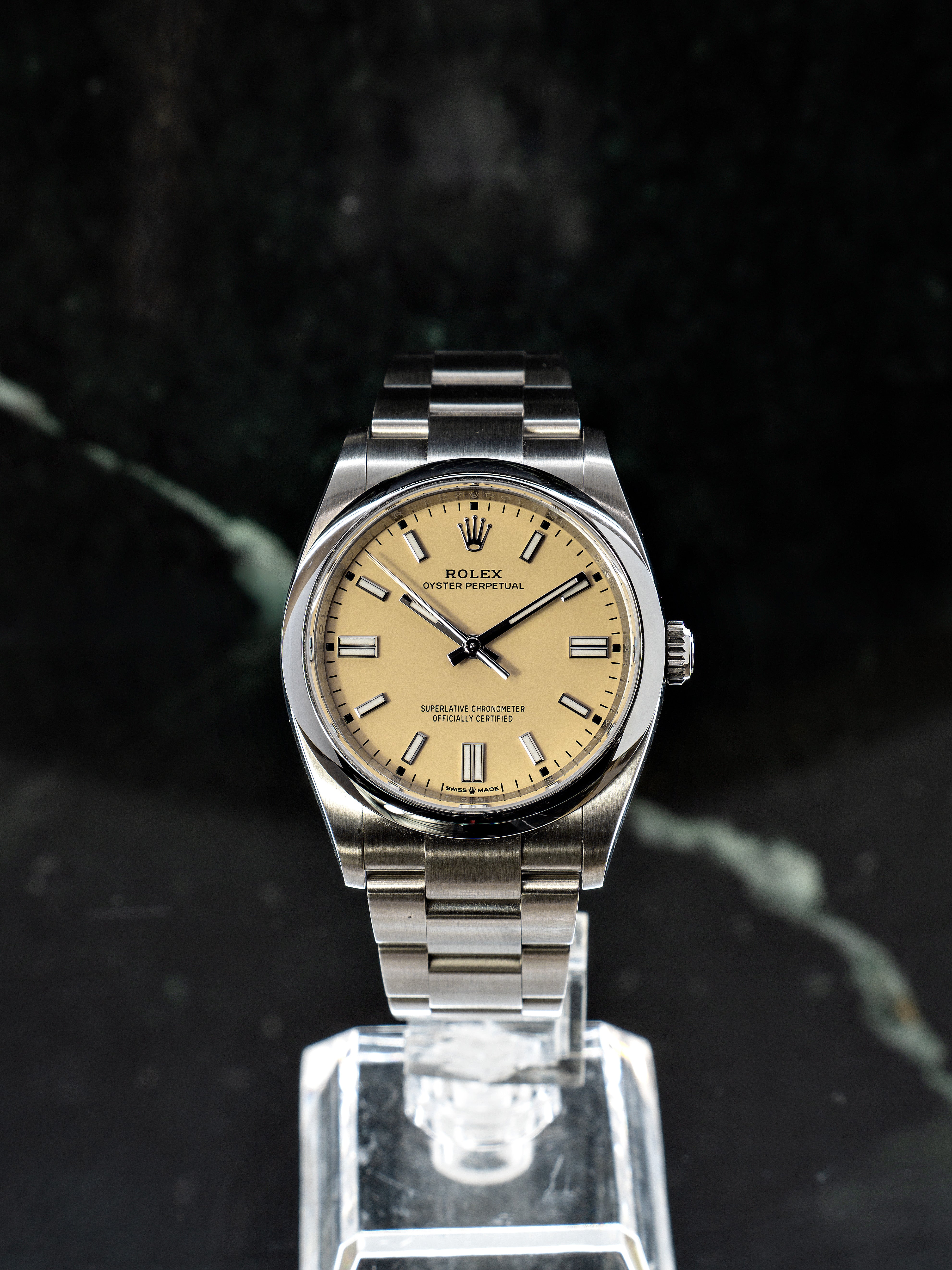 ROLEX OYSTER PERPETUAL BEIGE (36)