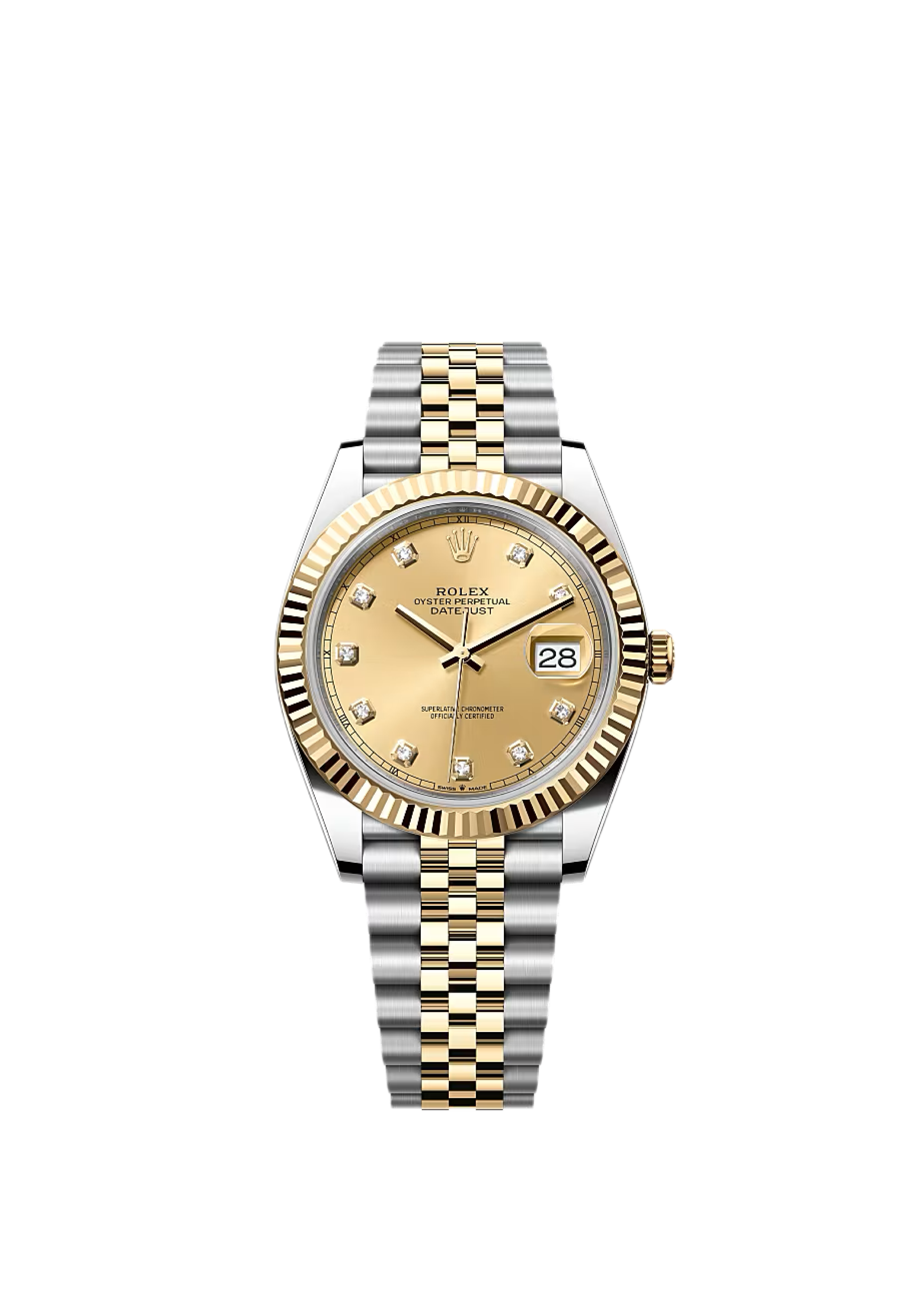 Rolex Datejust Two Tone c/Diamantes