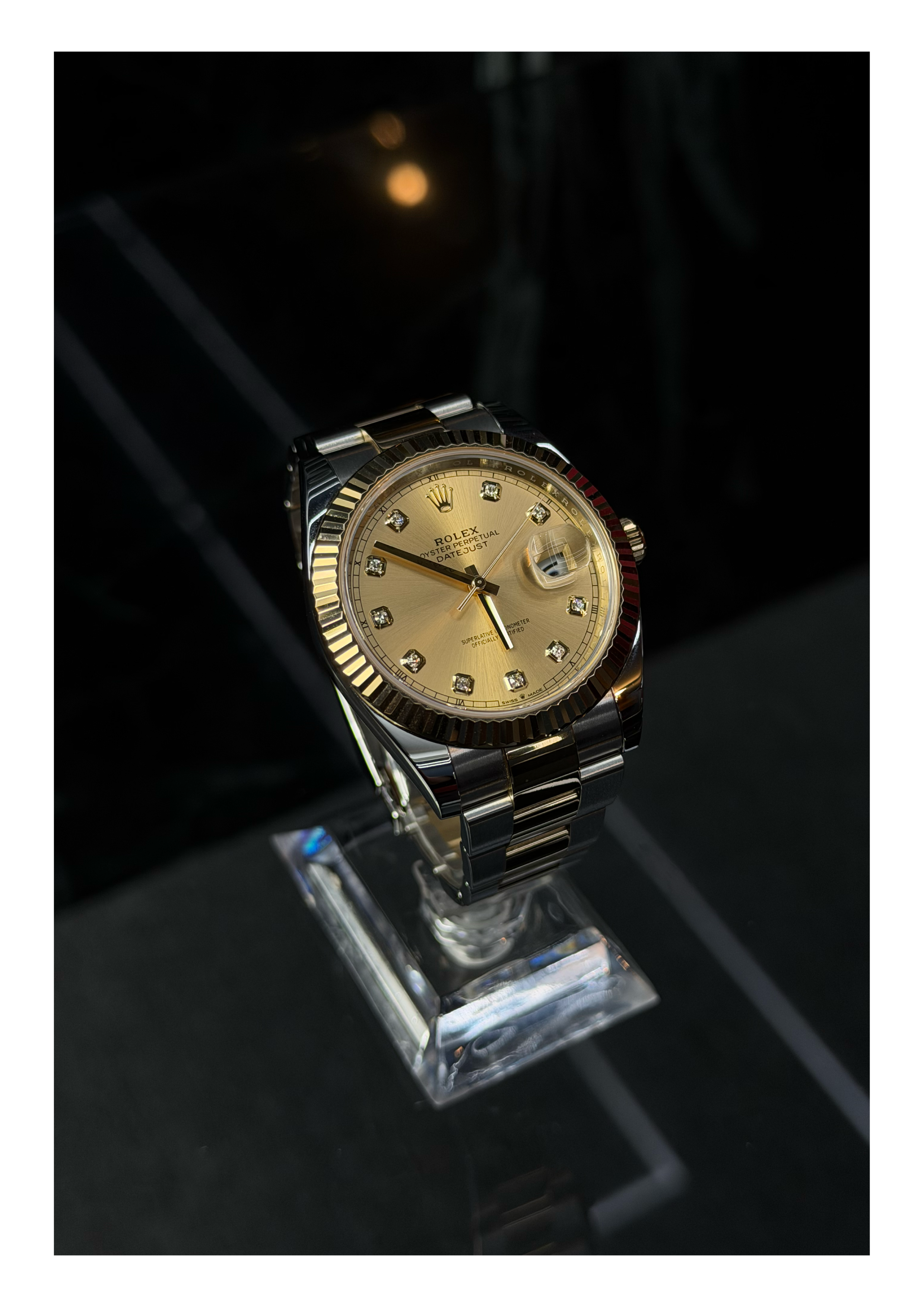 Rolex Datejust Two Tone c/Diamantes