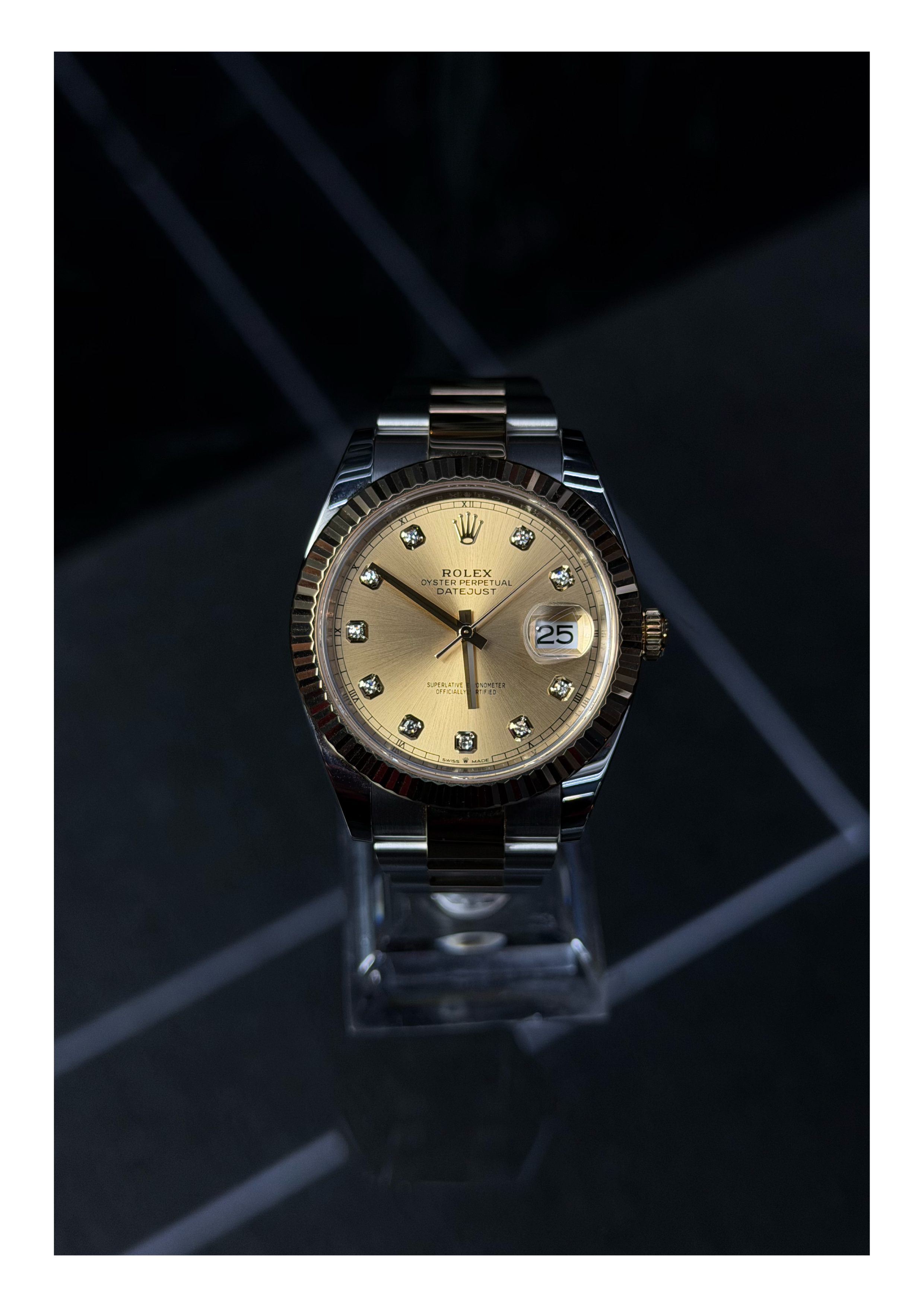 Rolex Datejust Two Tone c/Diamantes