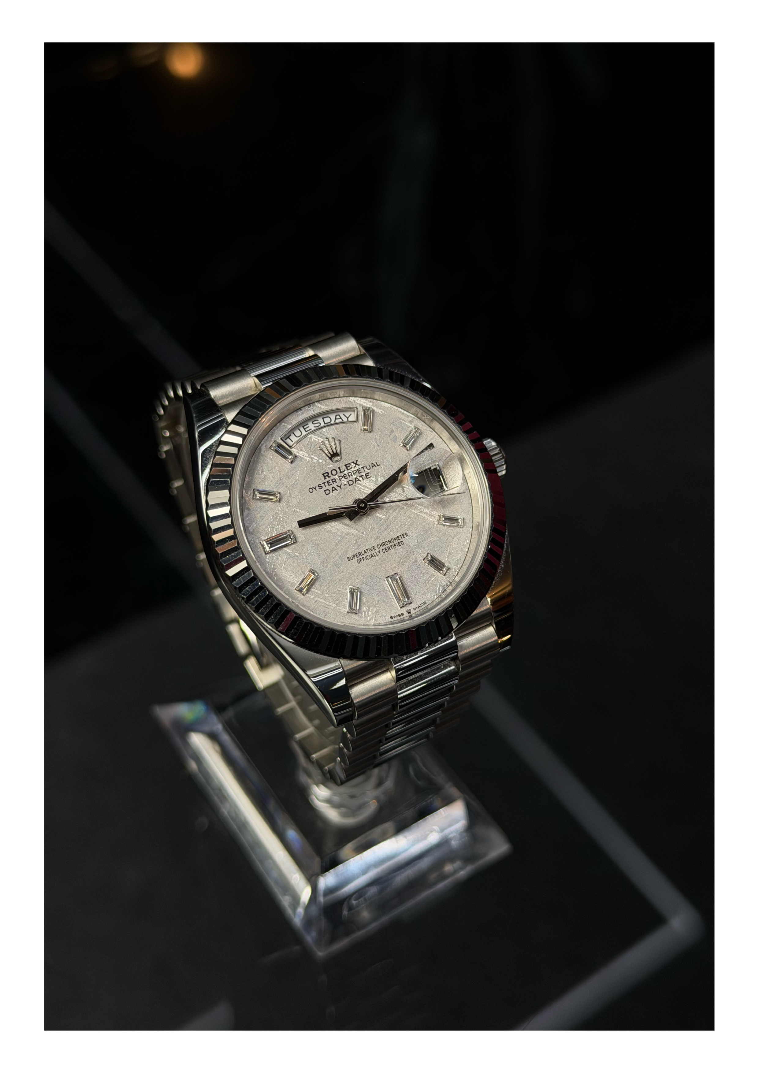 ROLEX DAY-DATE PLATINA METEORITO