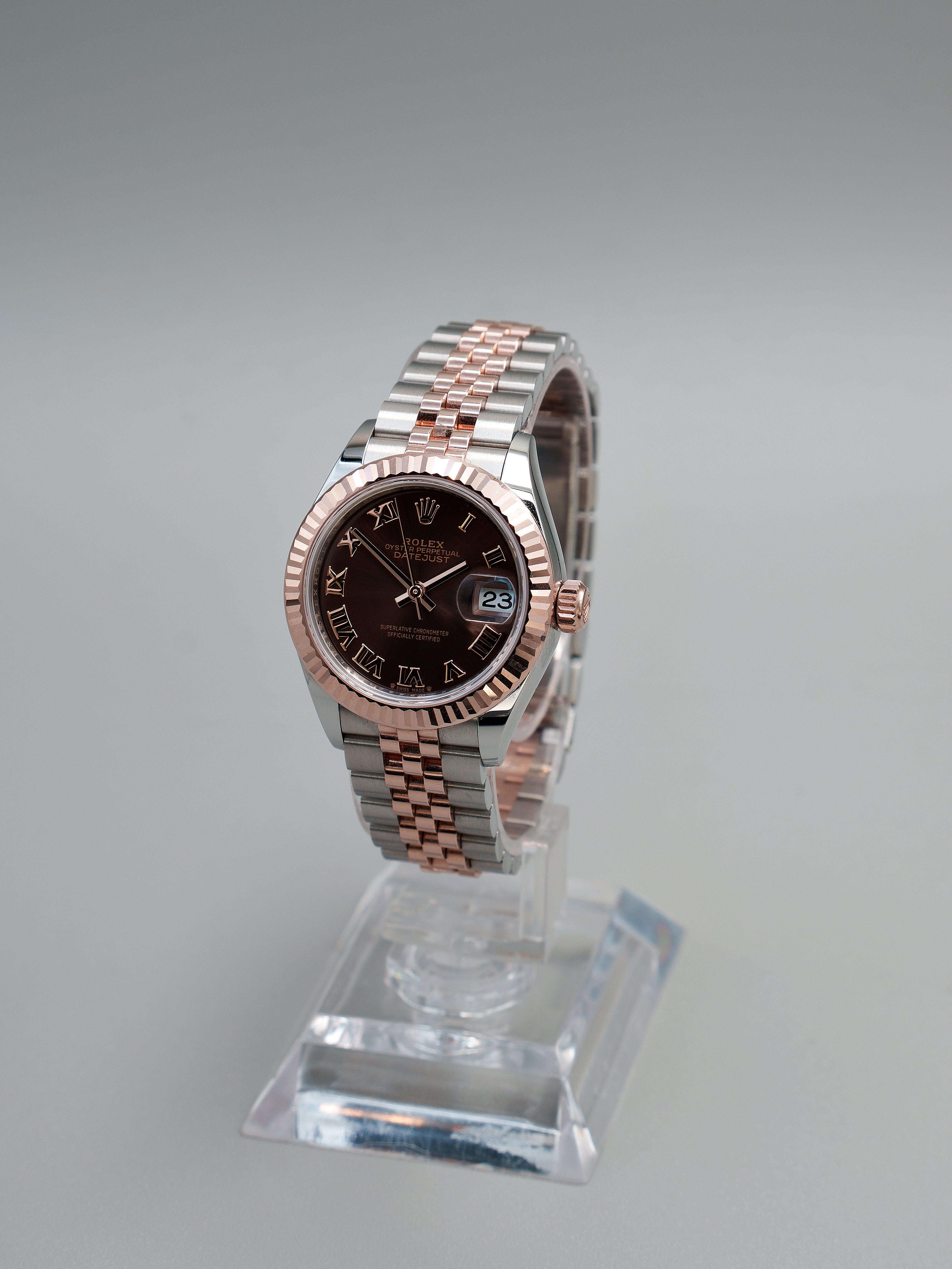 Rolex Lady-Datejust Choco Rose Gold (28)