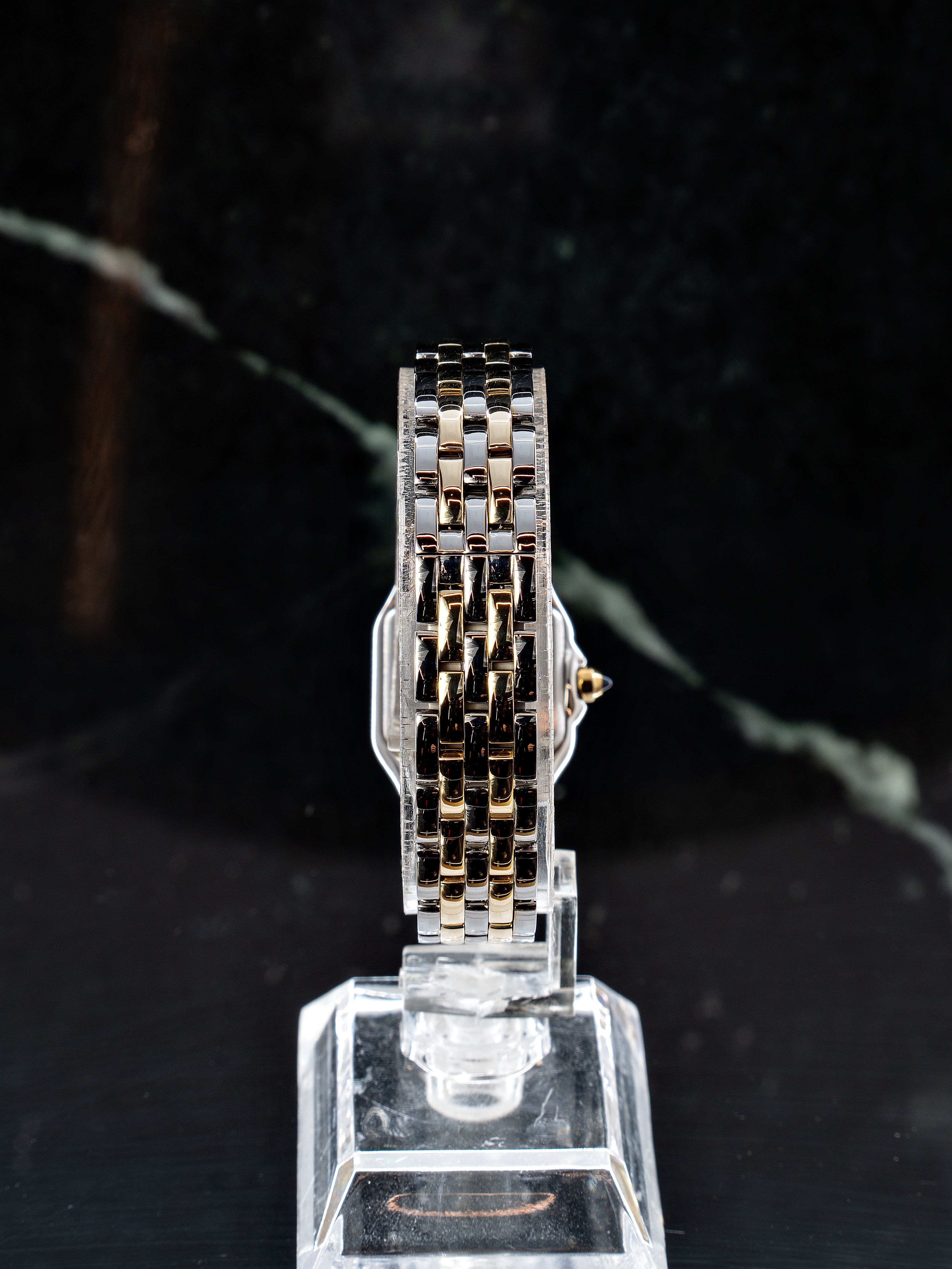 Cartier Panthère Pequeno Aço/Ouro