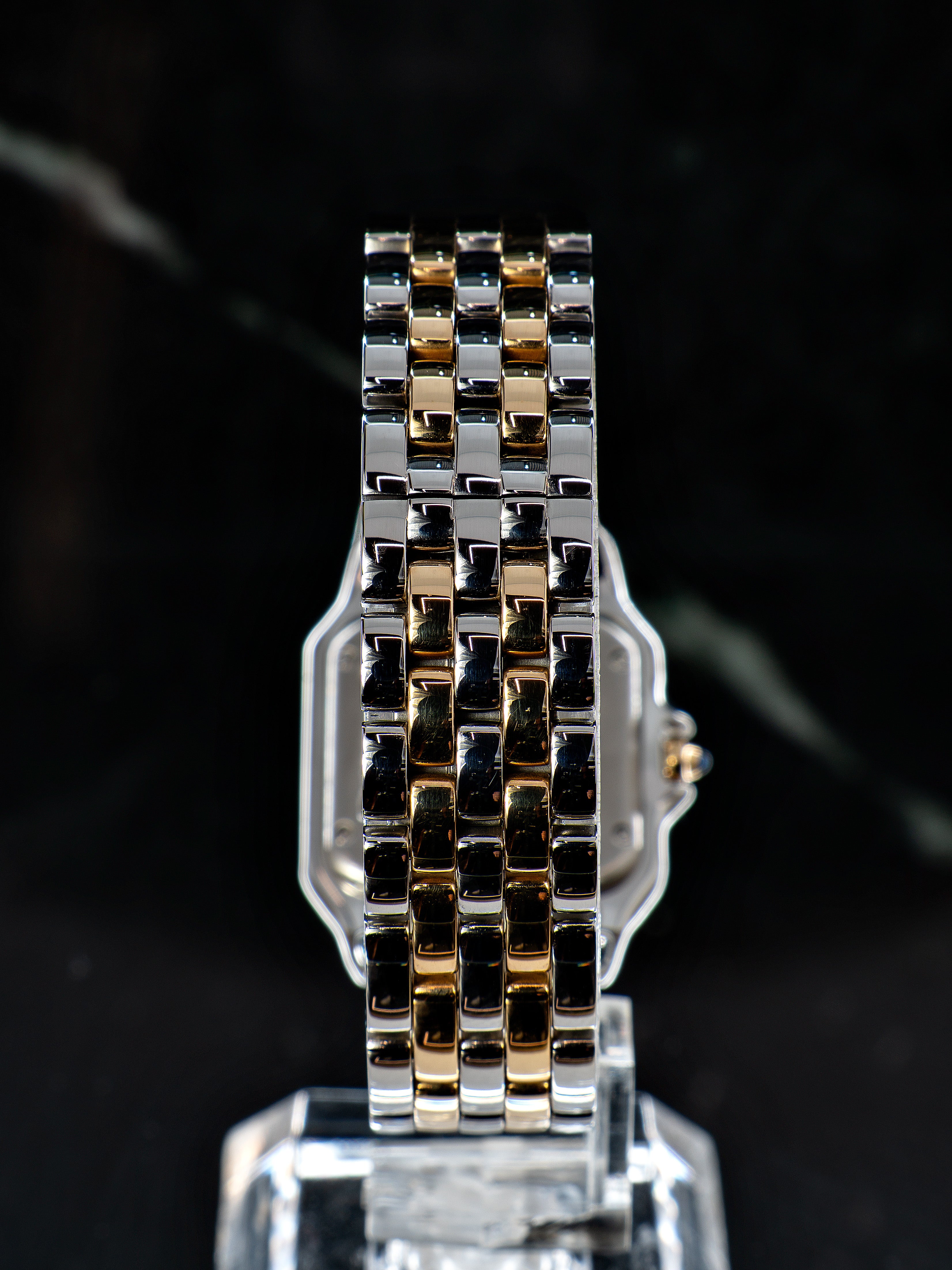 Cartier Panthère Aço/Ouro Médio