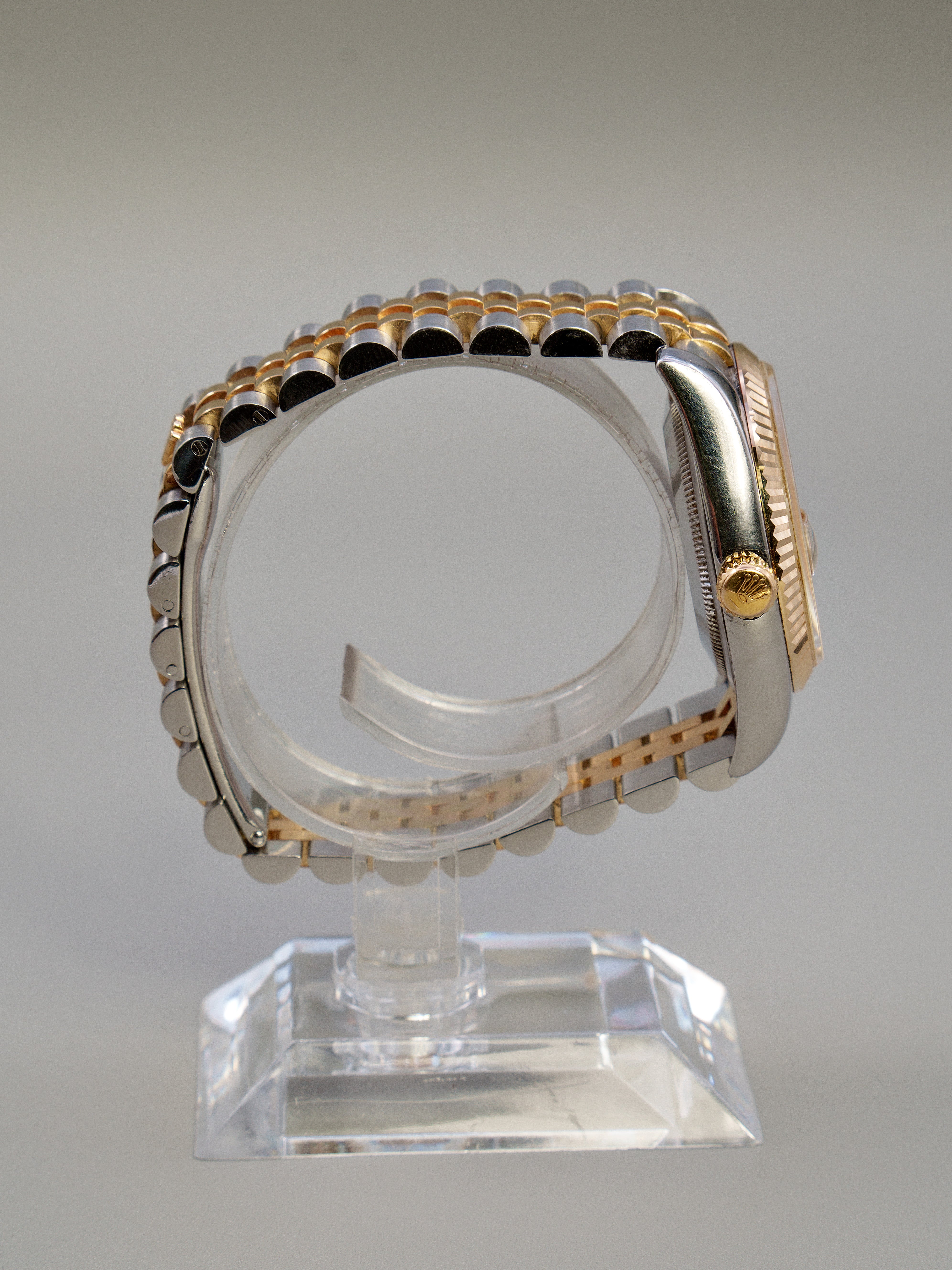 Rolex Datejust "Vintage" Aço/Ouro Amarelo c/Diamantes 36