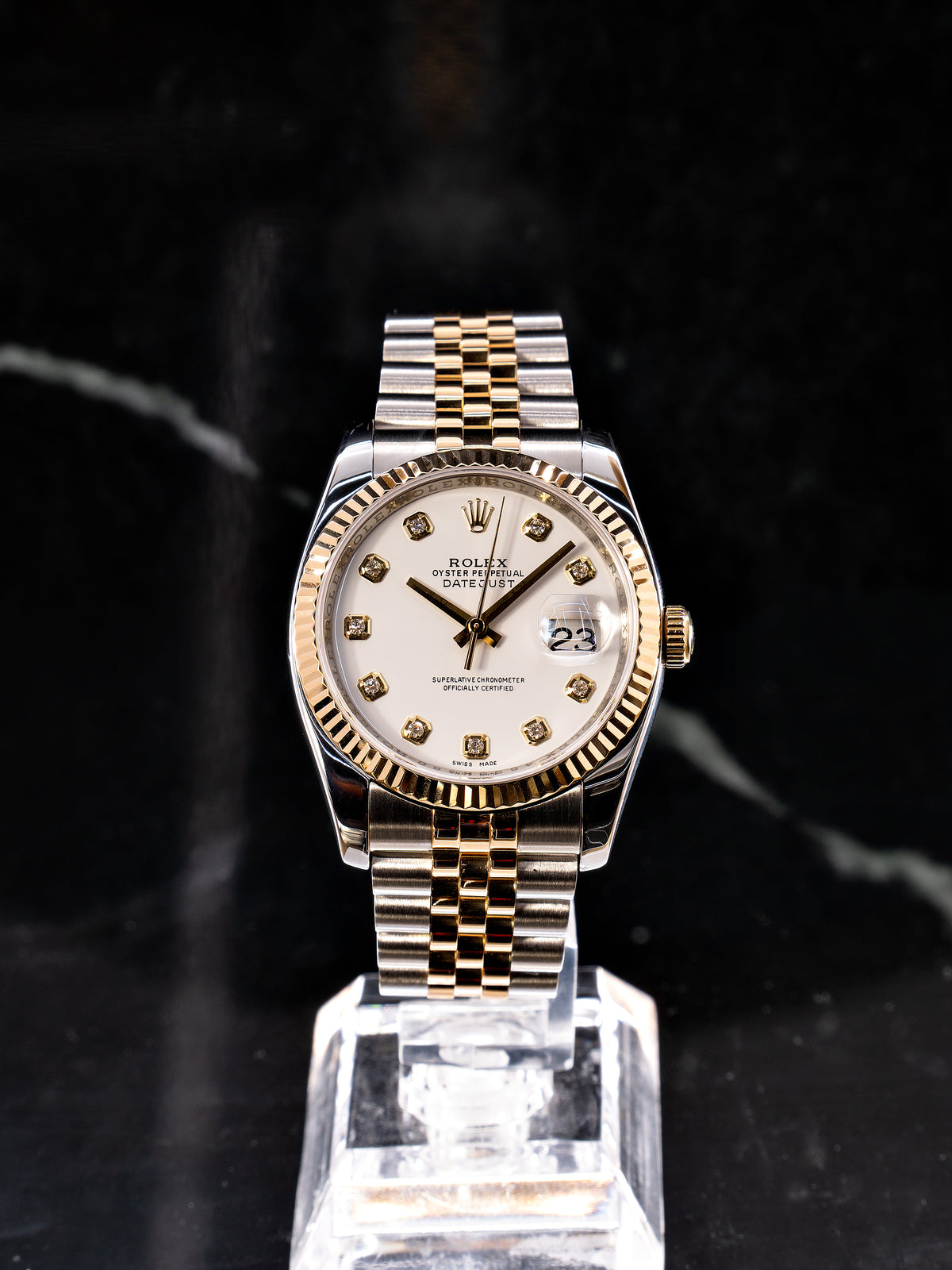 Rolex Datejust Aço/Ouro (36) C/Diamantes