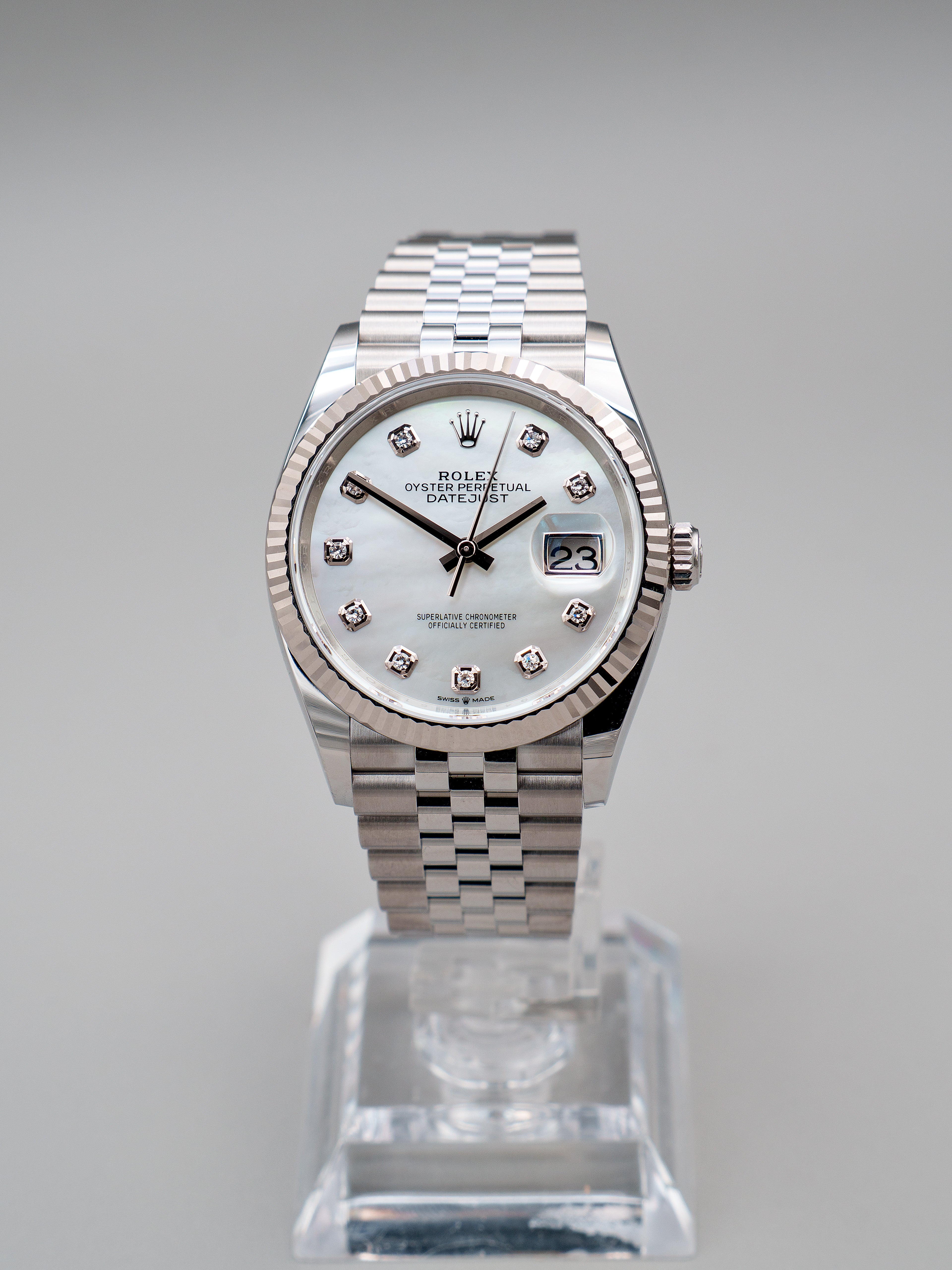 Rolex Datejust (36) Madrepérola c/Diamantes