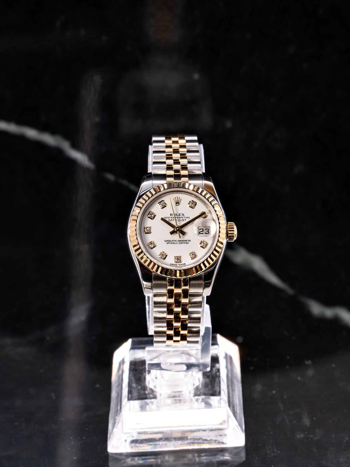 Rolex Lady Datejust (26) Aço/Ouro C/ Diamantes