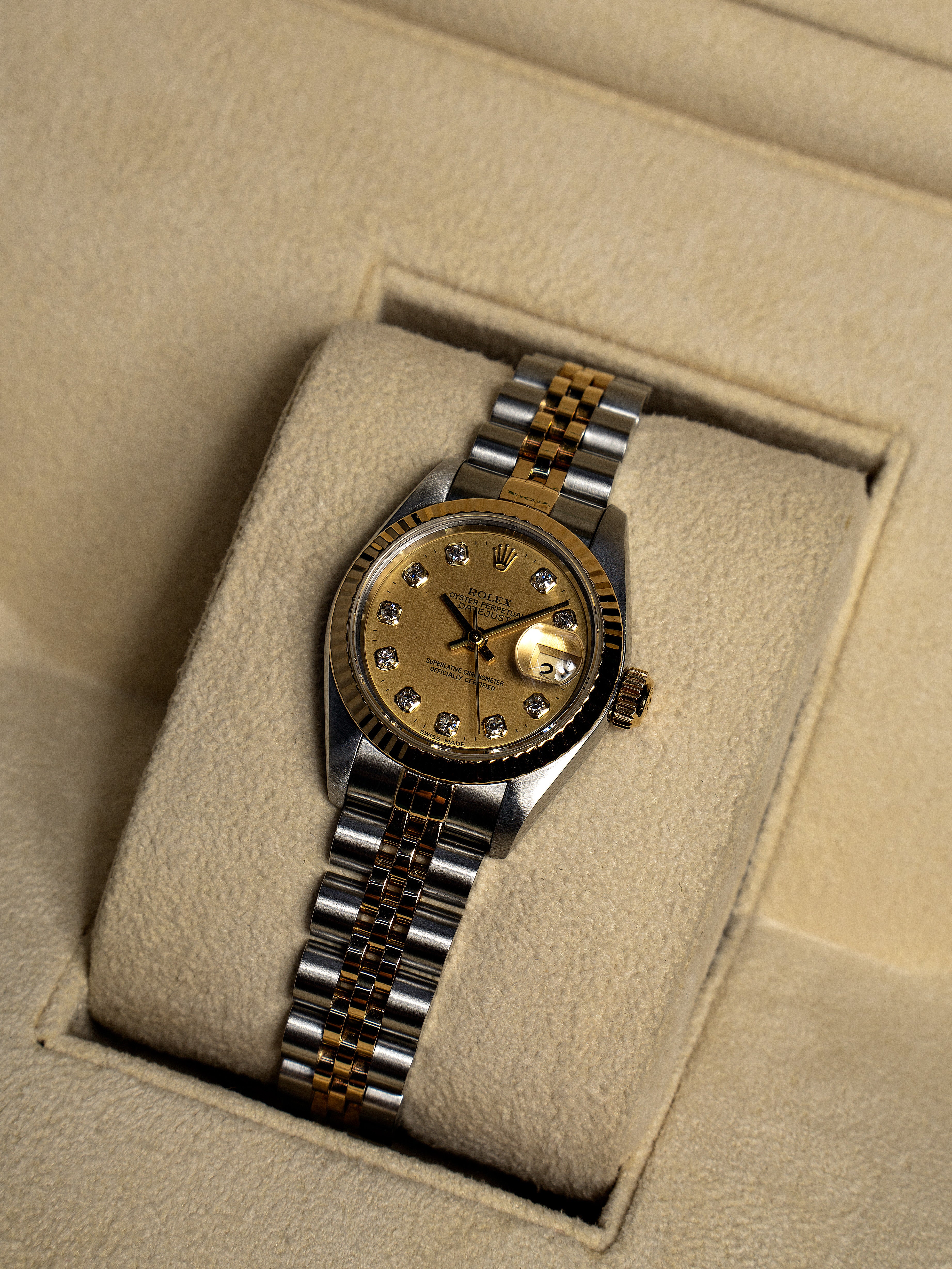 Rolex Lady-Datejust Two-Tone C/Diamantes (26)