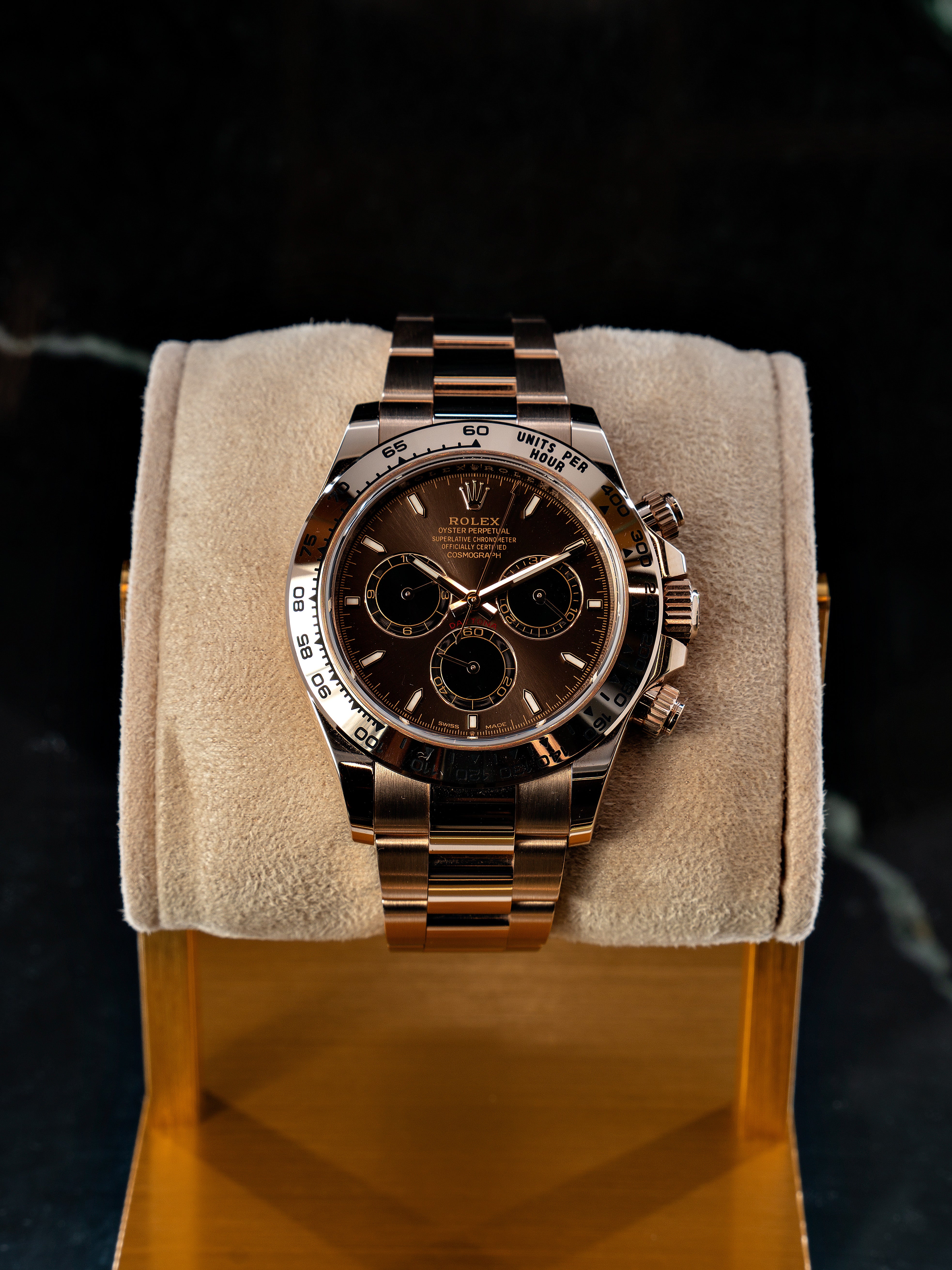 Rolex Daytona Choco Ouro rosa
