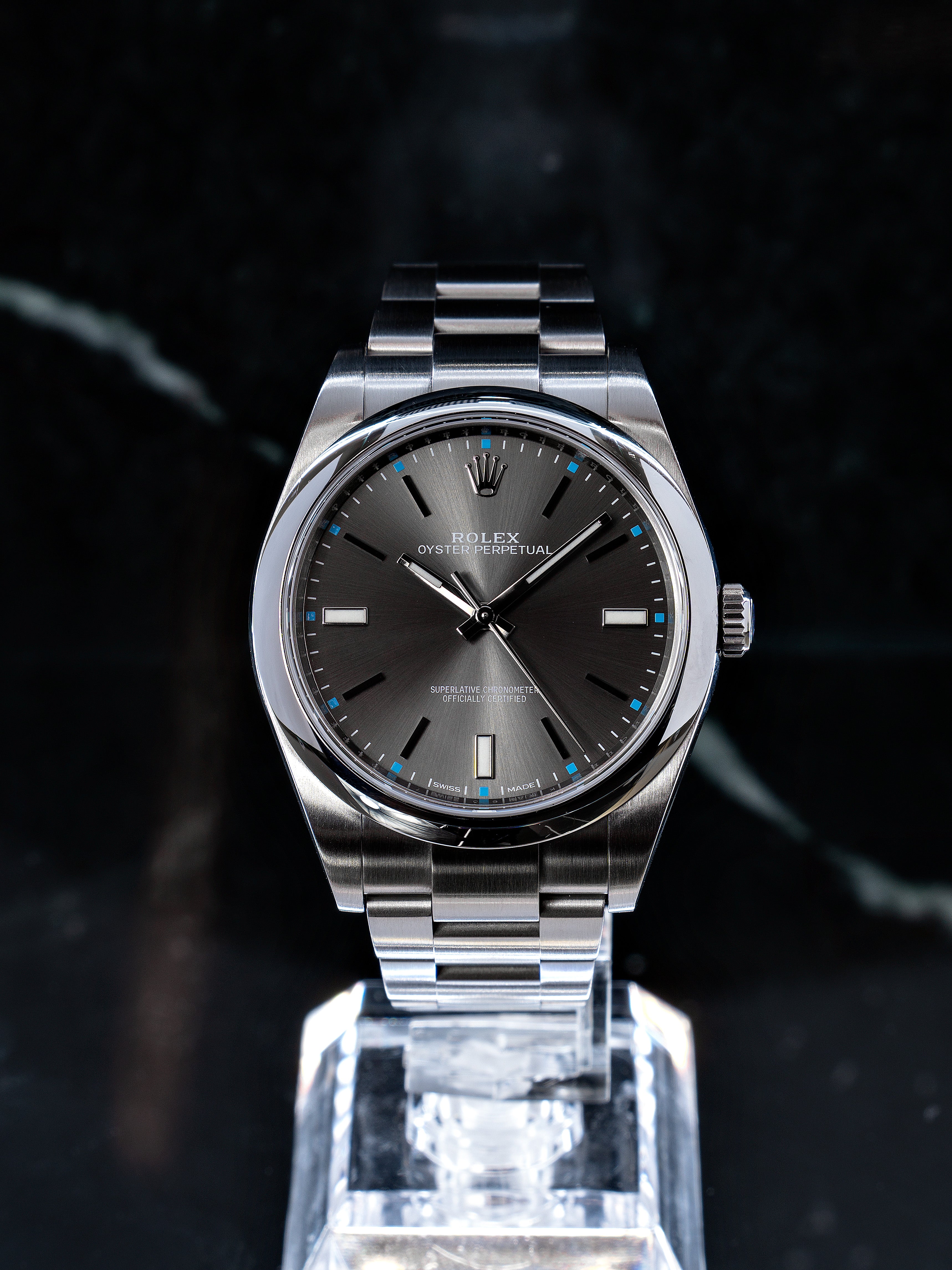 Rolex Perpectual Rhodium