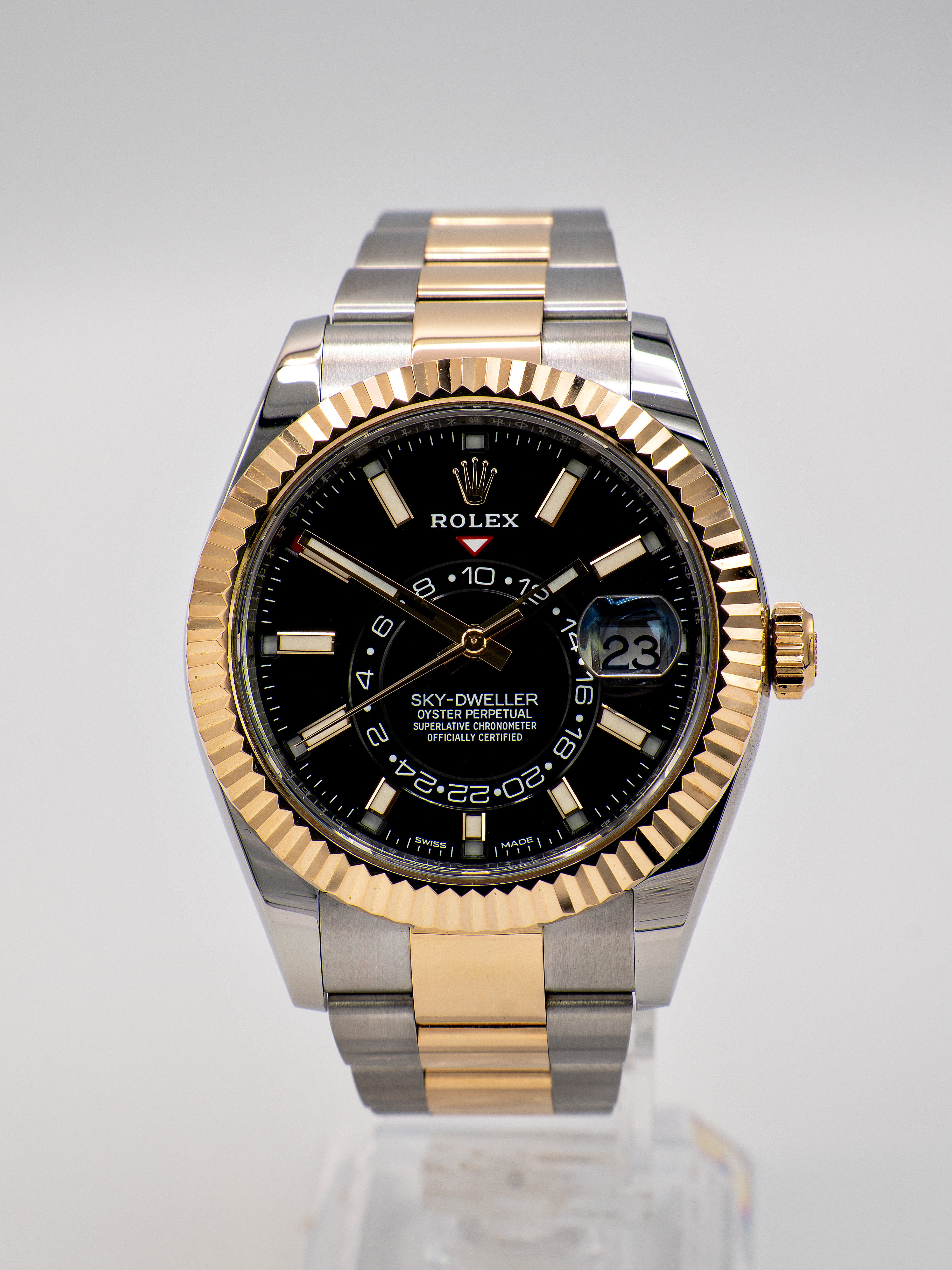Sky-Dweller Aço Ouro Black Dial