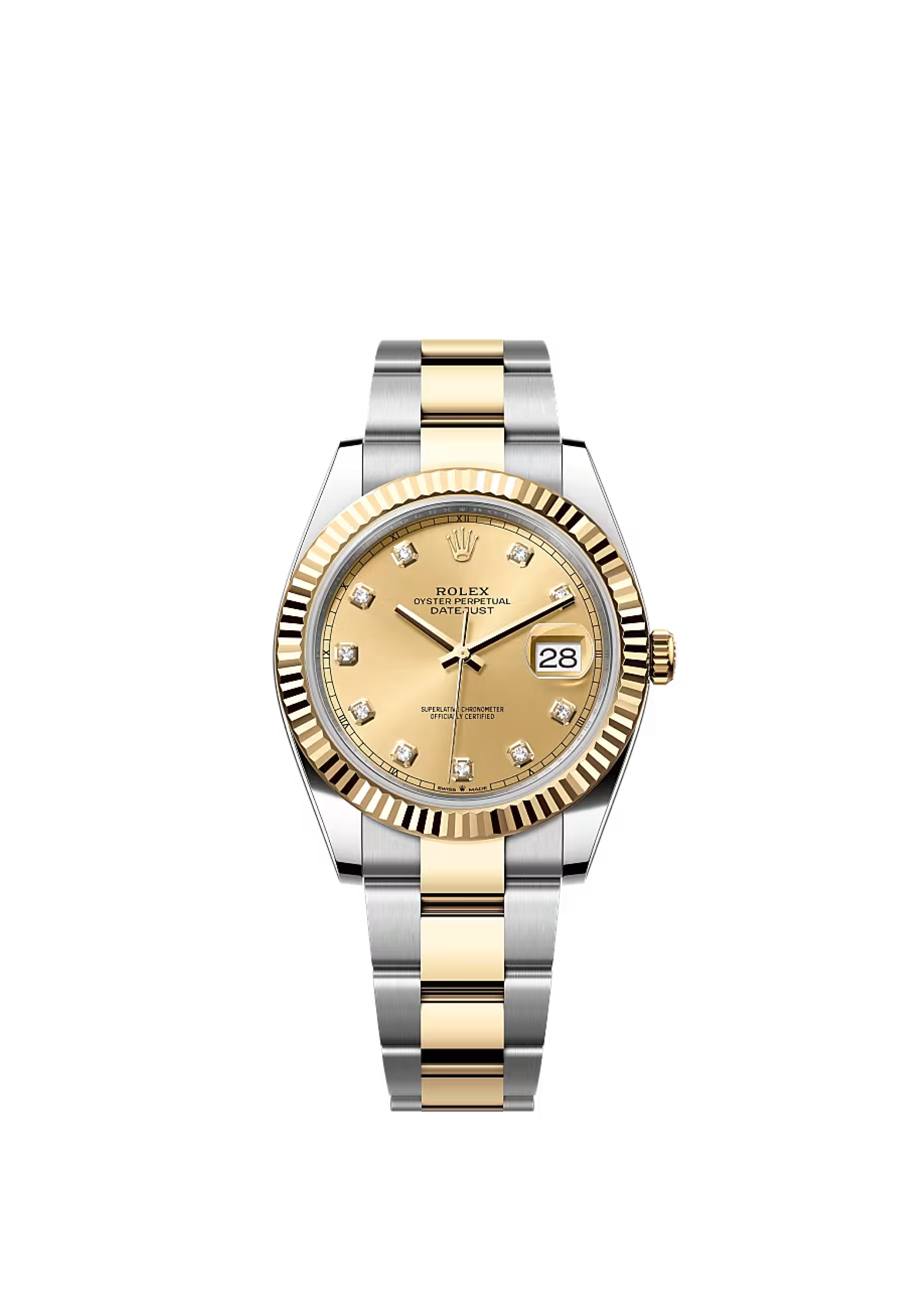 Rolex Datejust Two Tone c/Diamantes